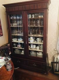 Victorian Bookcase or China Cabinet