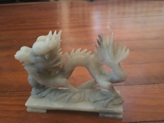 Chinese Figurine - Dragon and Pearl