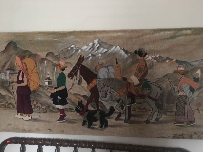 Folk Painting from Tibet (part of a set of 3)