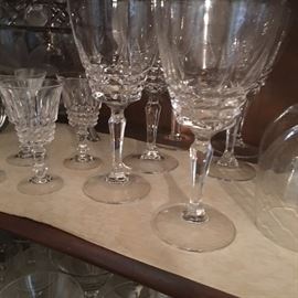 Fine Crystal Wine and Cordial Glasses (Waterford?)