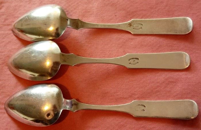 Coin Silver Spoons - Lynchburg Makers Mark
