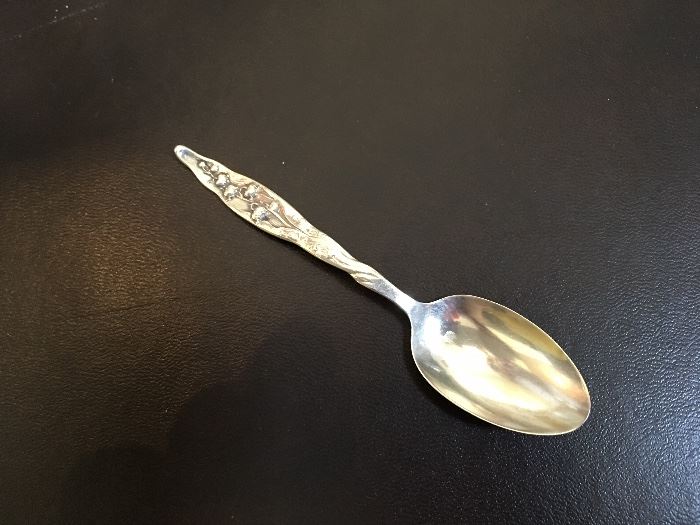 Lily of The Valley Teaspoon by E C Sangston of Danville, Va
