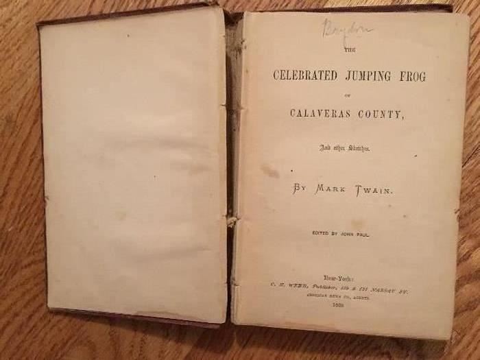 The cCelebrated Jumping Frog, Title Page