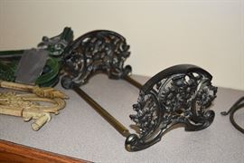 CAST IRON BOOK RACK