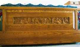 Carved bed set (over 50+ years old) - Carving Detail.