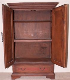 Arhaus Armoire (Inside) - 51" Height x 42" Width x 17" Depth.