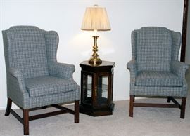 Pair of Woodman Original chairs from 1985. 39" Height (High) / 24" Height (Low) x 25" Depth.