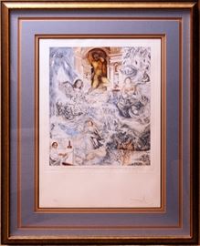 Framed Print - Ecumenical Council by Salvador Dali - Color by Magni 72/300 - 1984