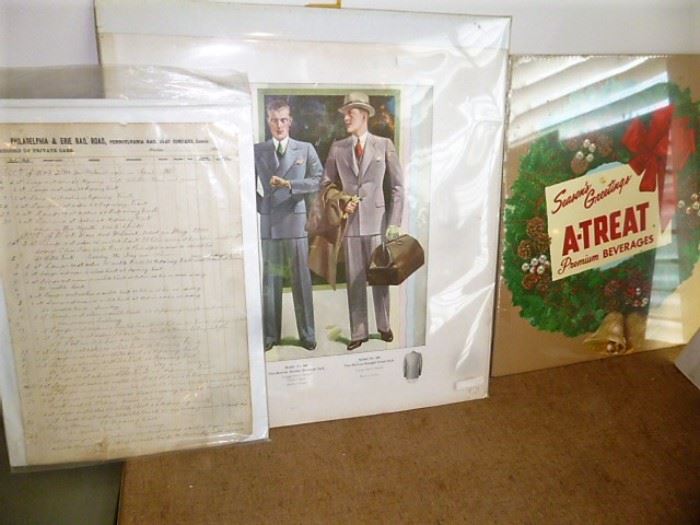 Advertisements, Indentures, Railroad Paper, Bank Documents, Political Items, Books, Magazines