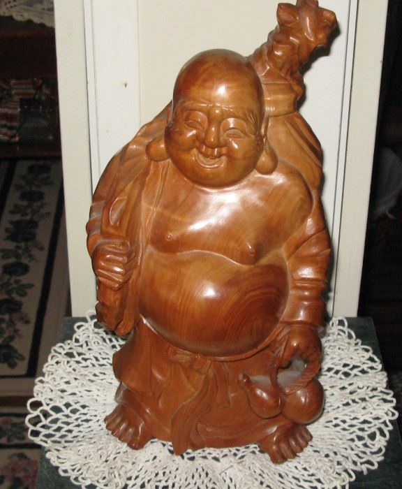 Wood carved Budda