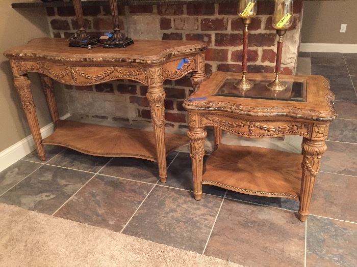 * Matching Square Coffee Table, Sofa Table & End Table