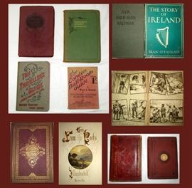 A Good Selection of Antique Books, Late 1800s and Early 1900s