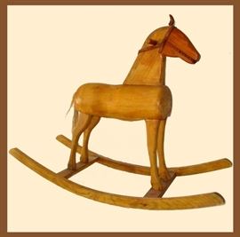Antique German Rocking Horse