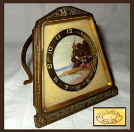 Antique Doxa Watch Travel Clock, Very Sweet