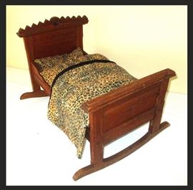 Antiuqe Eastlake Style Doll Crib