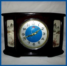 Cool Vintage Clock with Airplane Second Hand