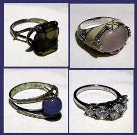 Attractive Sterling Silver Rings