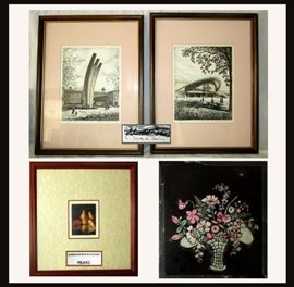 Erhard Kirschstein and Carolyn Witschonke Signed Prints ; Both Known Artists. There are more Lovely Signed Prints from Carolyn Witschonke Available