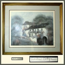 Large Signed and Dated Moreno Ortega Print