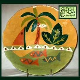 Large Studio Nova Palm Tree Bowl