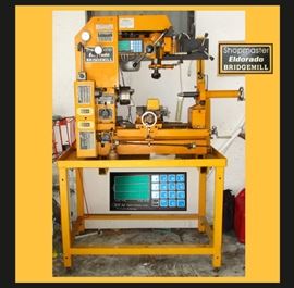 Shopmaster Eldorado Bridgemill 3 in 1 CNC Machine, (Lathe, Drill & Mill)