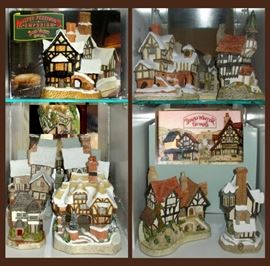 Small Sample of the Large David Winter Collection of Cottages and Castles; Most with Original Boxes