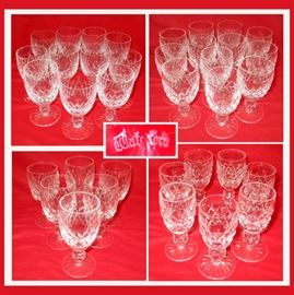 Waterford Stemware; there are many more pieces of Waterford Available