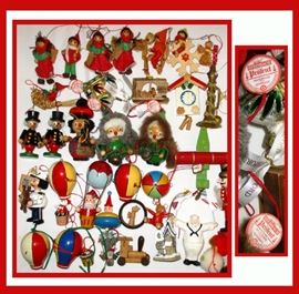 Large Selection of German Christmas Ornaments including Steinbach, Käthe Wohlfahrt and Waterford