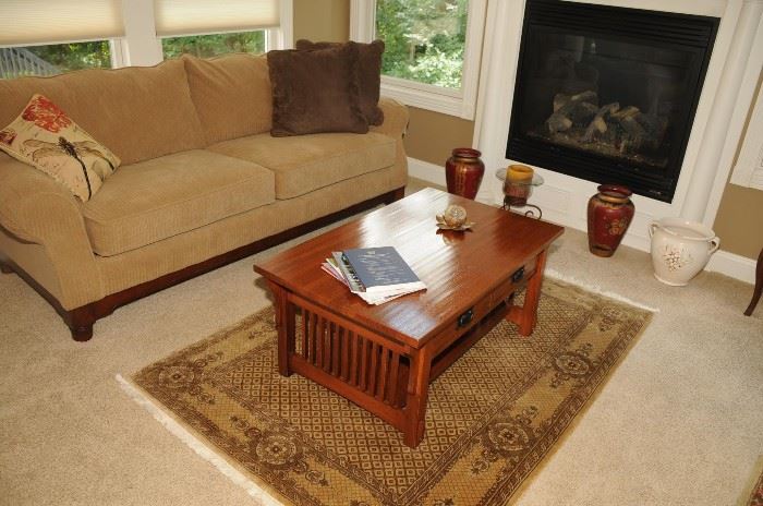 FAMILY ROOM FURNISHINGS ~ HOOKER STICKLEY  STYLE COFFEE TABLE