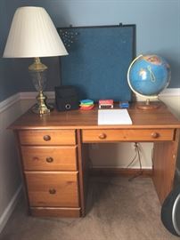 desk and accessories