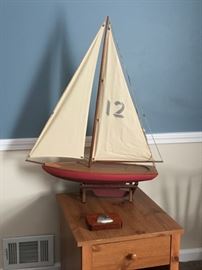 Tall Sailboat in cradle