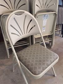 Samsonite upholstered folding chairs (14!)