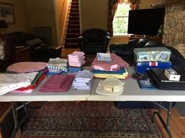 Some of the linens we are offering