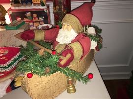 Santa in canoe