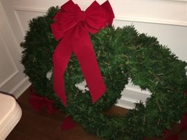 2 large wreaths