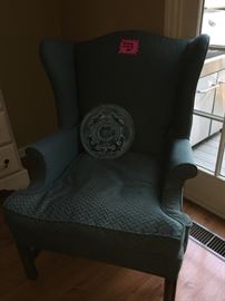 Wing Chair with down seat