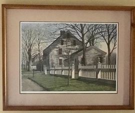 actual artwork in matted frame