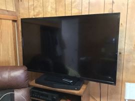 2 Vizio flat screens, 60” and 42” 