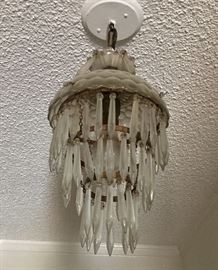 Mini chandelier complete with dust! 