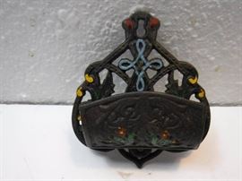 antique kitchen match holder