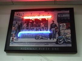Neon picture Highway Fifty One by Chris Corsani