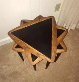 Mid Century Modern Stackable Tables