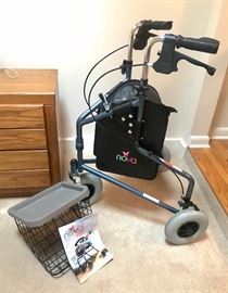 Nova 3 wheel travel medical walker