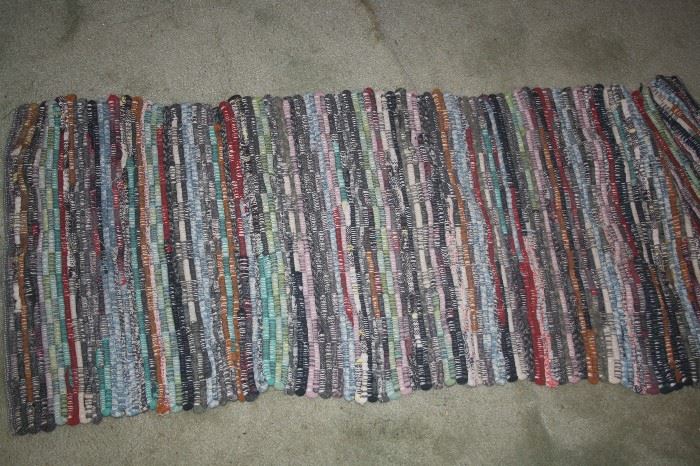 VINTAGE HAND MADER RAG RUGS
