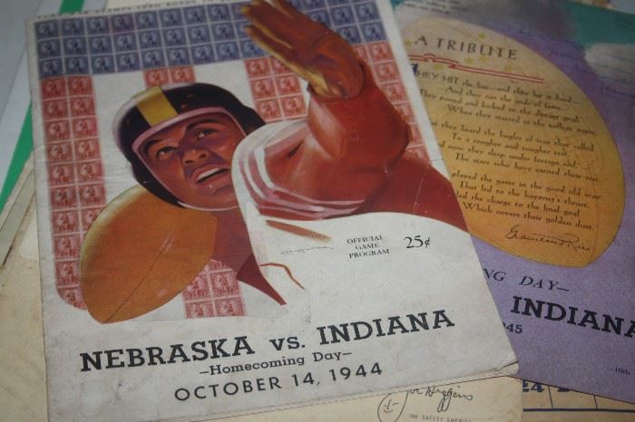 1940'S FOOTBALL PROGRAMS
