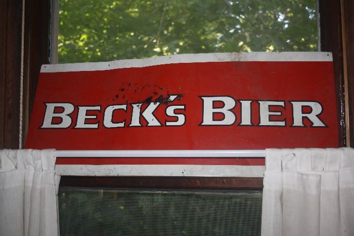VINTAGE BECK'S BEER SIGN