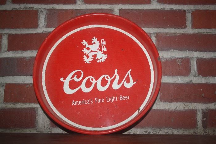 VINTAGE METAL TRAY ~ COORS