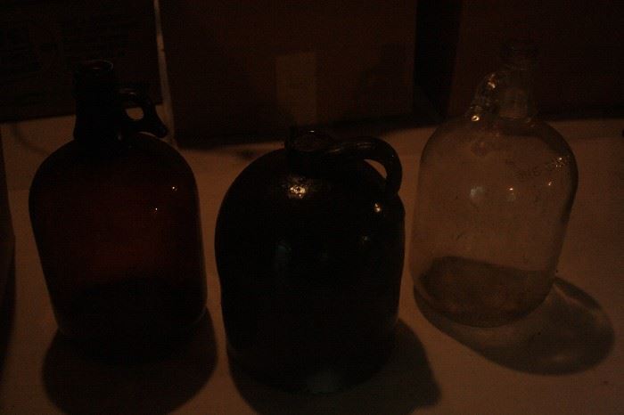 VINTAGE GLASS JUGS