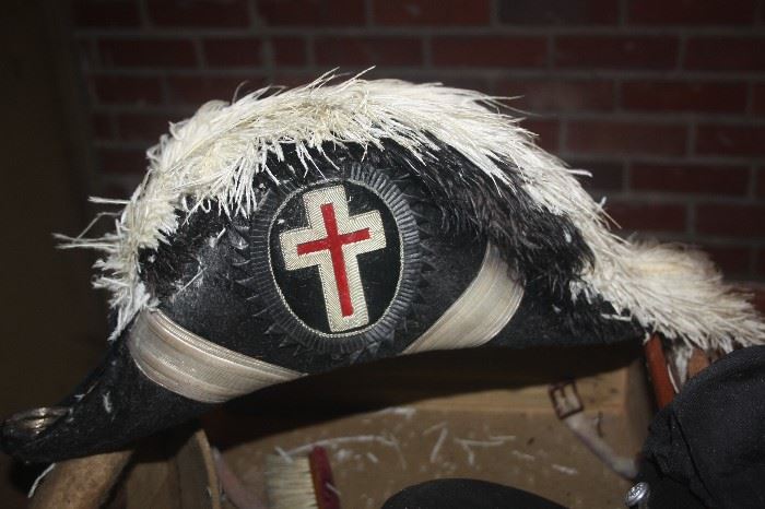 1920'S KNIGHTS TEMPLAR MOSANIC HATS