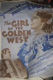 THE GIRL OF THE GOLDEN WEST MOVIE POSTER